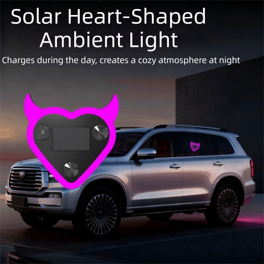 Suction Cup Solar Car Light Wiring Design Vibration Sensing LED Zpaxo