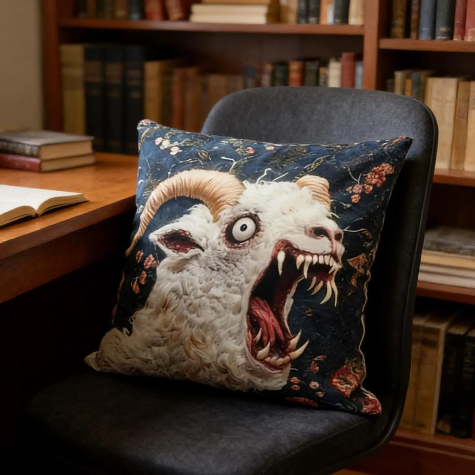 Pillow Covers 45x45cm Funny Screaming Sheep Head Cushion Cover Living