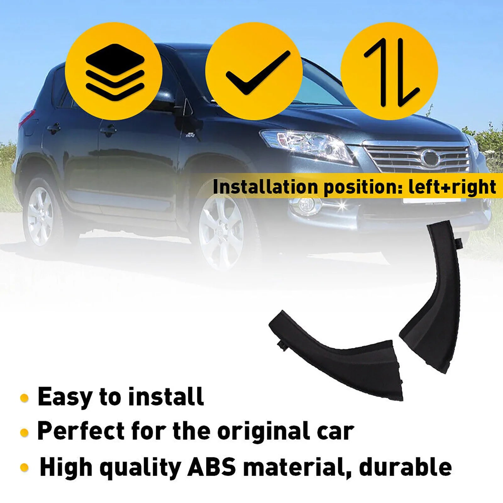 Auto Front Windshield Wiper Cowl Extension Cover Trim Toyota RAV4