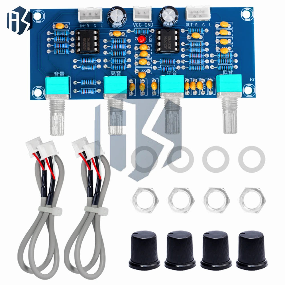 XH-A901 NE5532 HiFi Pre Amplifier Tone Control Board Bass Treble Volume Adjust Audio Module Zpaxo