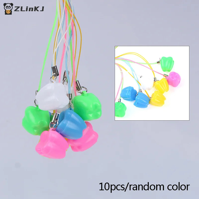 ▶10pcs Colorful Baby Kids Tooth Storage Box Organizer Milk Box Children's Souvenir Save Baby Teeth Keepsake Holder Zpaxo