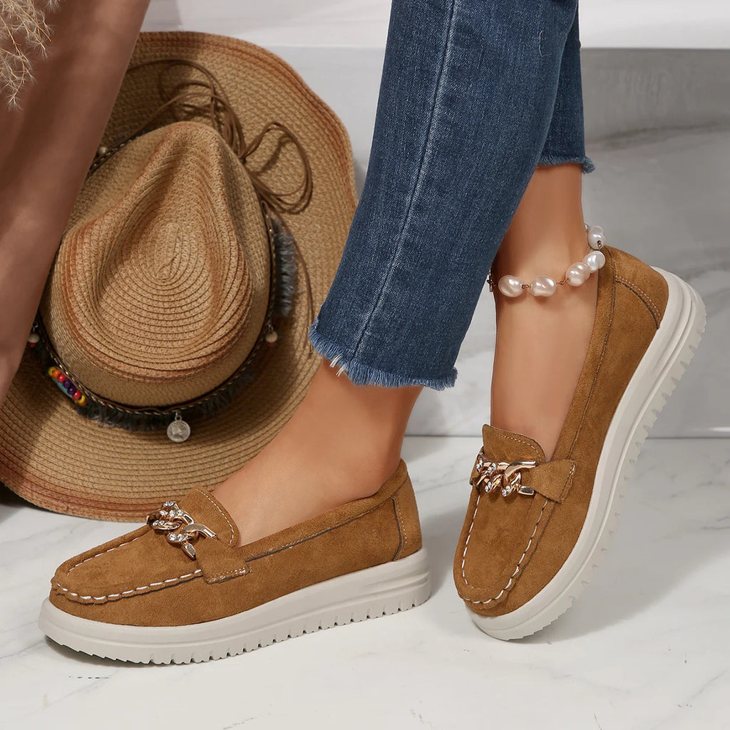 Women Flats Loafers Round Toe Solid Soft Sole Flat Shoes Spring Autumn Casual Slip on Mary Jane Shoes Fashion Sneakers Women Zpaxo