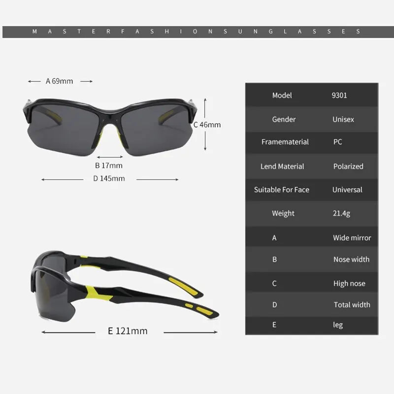 Sports Polarized Cycling Glasses Road Bike Sunglasses Bicycle Goggles MTB Outdoor Sports Glasses UV 400 Running Fishing Eyewear Zpaxo