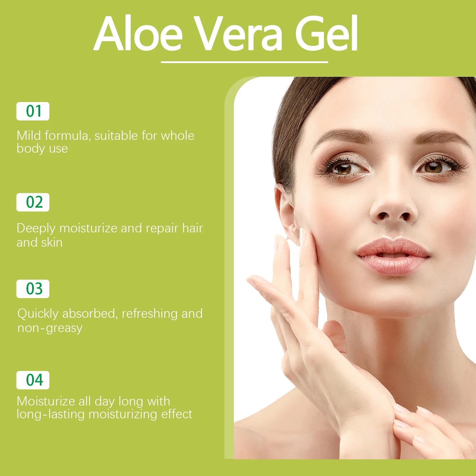 Aloe Vera Gel Nourish Moisturize Smooth Soften Soothe Face Prevent Acne Pimple Redness Cracked Rough Moisturizing Aloe Vera Gel Zpaxo