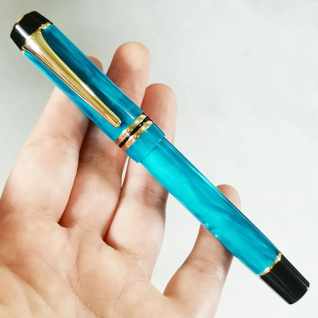 Kaigelu 316 Blue Acrylic Fountain Pen 2025 New Product Student Calligraphy Practice Ink Pen Office Business Gift Zpaxo 316kongquelan F