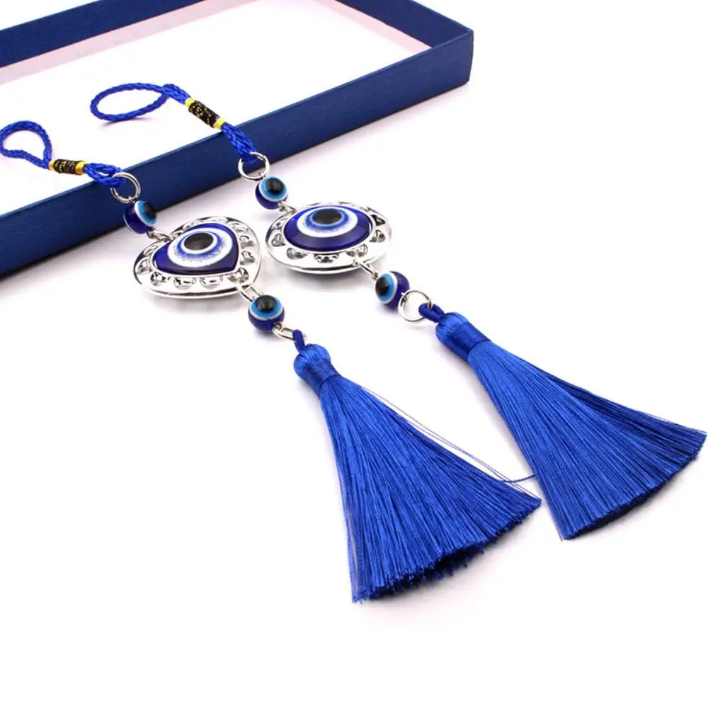 Pendant Colorful Bead Braided Rope Wall Hanging Demon Eye Car Hanger Zpaxo