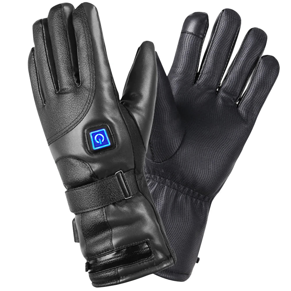 Rechargeable Electric Winter Gloves Waterproof Thermal Touchscreen Gloves Cold Weather Gloves for Outdoor Cycling Skiing Hiking Zpaxo