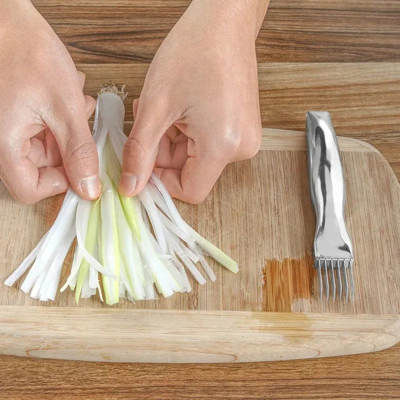 Kitchen Shred Silk Knife Stainless Steel Chopped Green Onion Curved