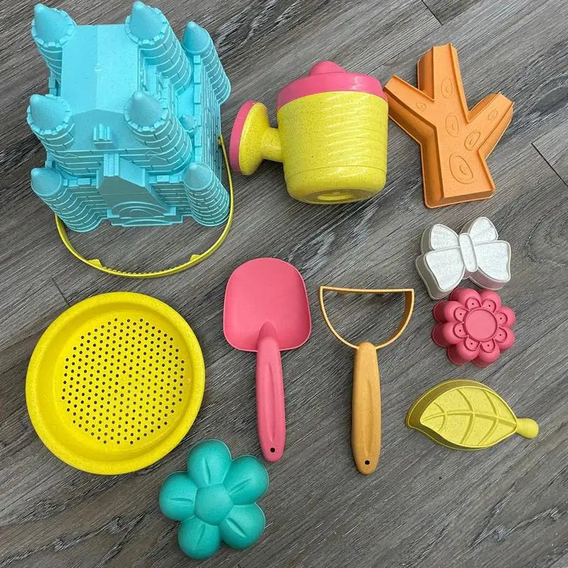 Kids Beach Sand Toy 10X Funny Interactive Playset Castle Toys Bucket Zpaxo