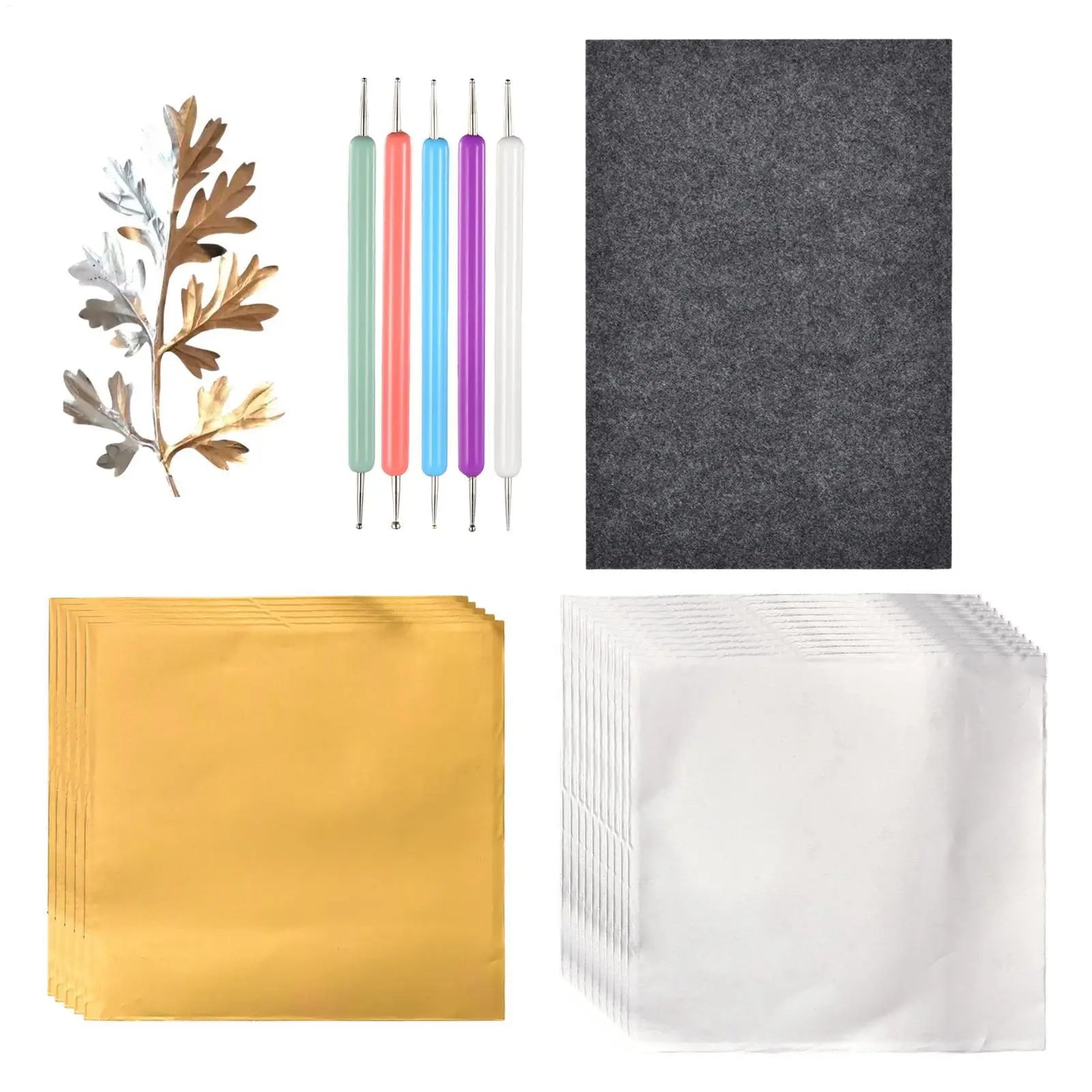 Aluminum Foil Embossing Art Tools Reusable Beginner Craft Kits