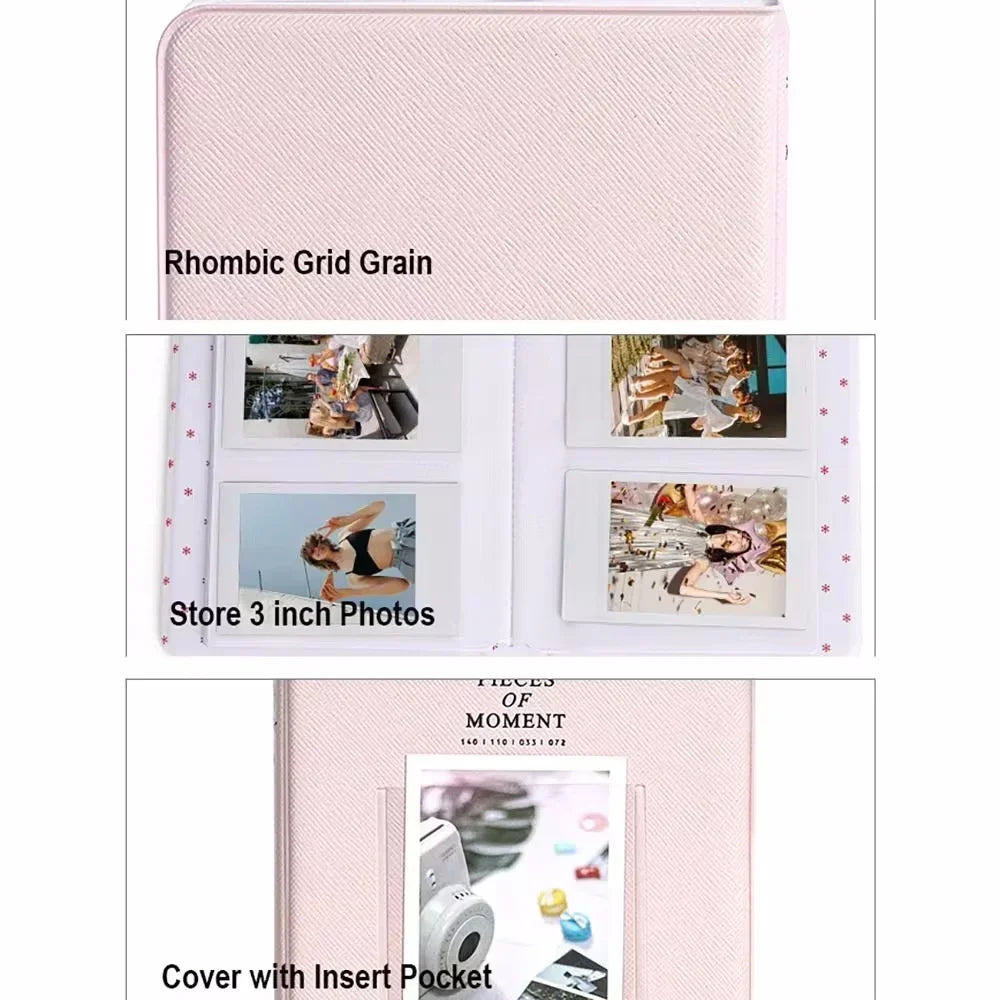 64 Pockets Photo Album Inch Pictures Storage Case Stamps Tickets Zpaxo