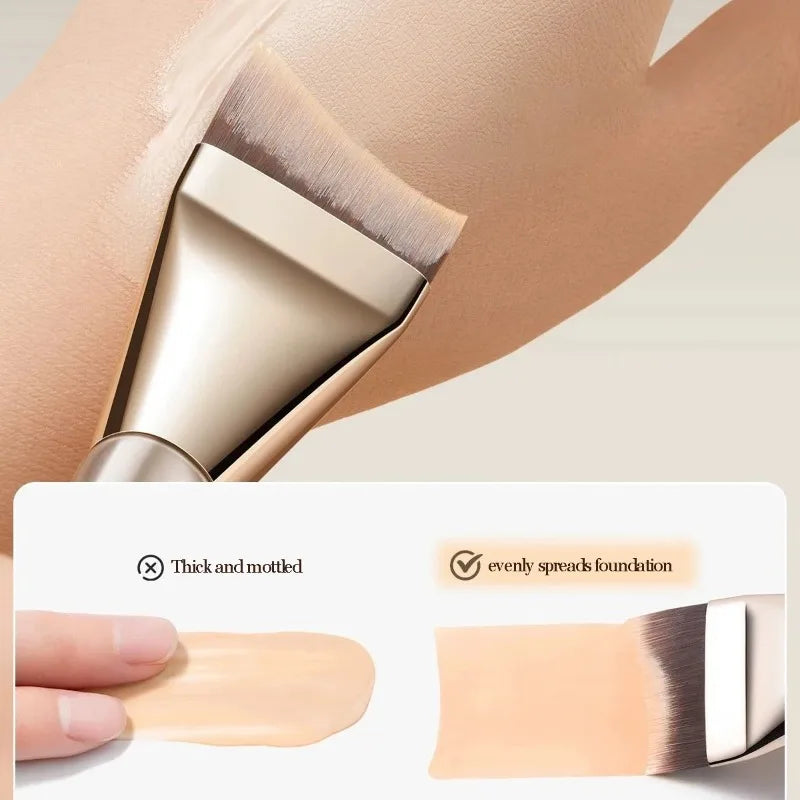 1 Ultra-thin One-line Foundation Brush Crescent-shaped Paint-free