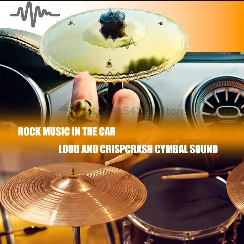 Universal Mini Drums Colliding With Cymbals Vent Decoration For Car Rugged Automotive Interior Accessories Crash Proof Design Zpaxo