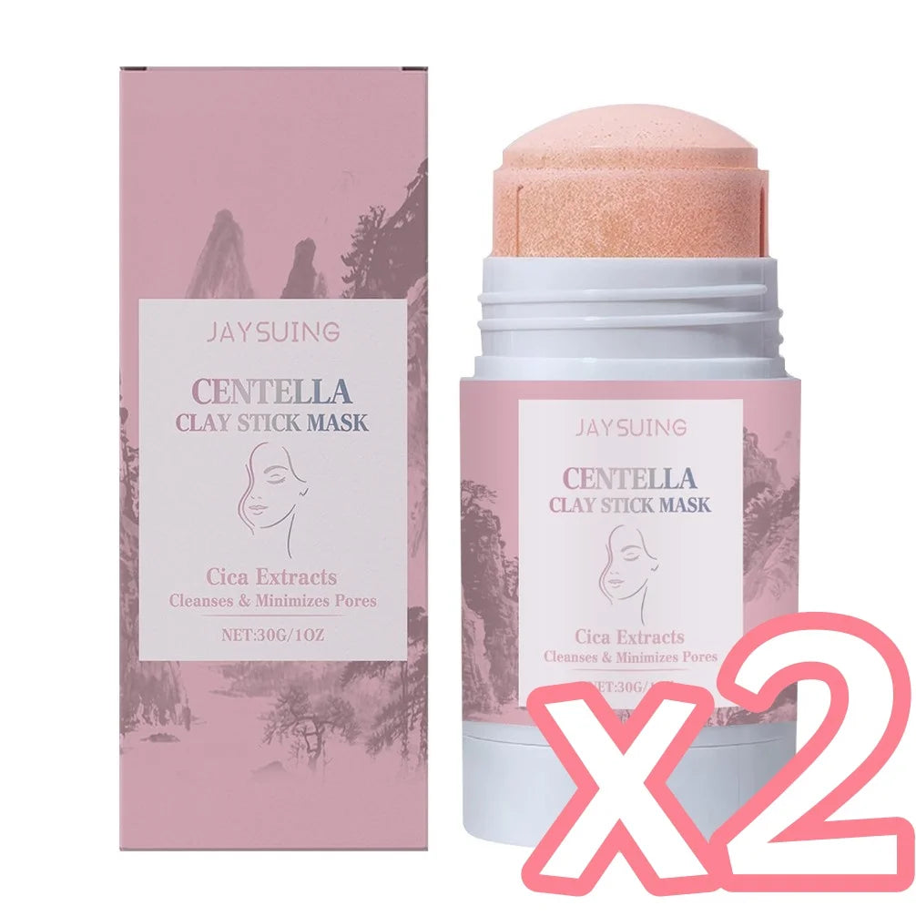 Centella Asiatica Clay Mud Mask Stick – Deep Pore Cleansing Clay Face Mask Stick Zpaxo 30g Boxed x 2
