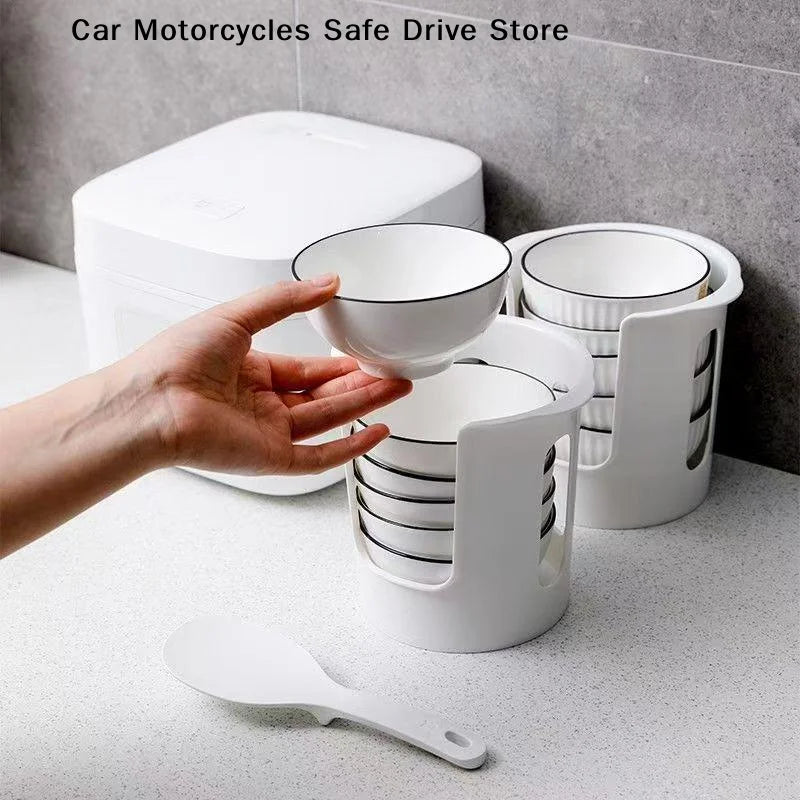 Multifunctional Bowl Storage Rack Dish Kitchen Tableware Draining