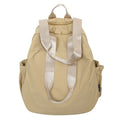 New waterproof nylon cloth backpack for women with a high-end feel lightweight and large capacity simple and portable backpack Zpaxo Khaki backpack