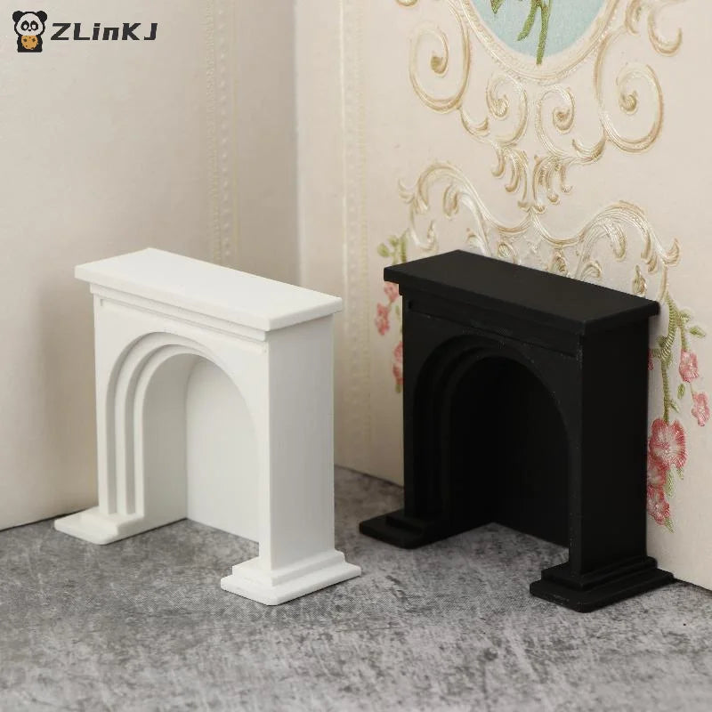 ▶1/12 Dollhouse Mini Fireplace Model Dollhouse Christmas Scene Furniture Decoration Accessories Children Pretend Play Toys Zpaxo