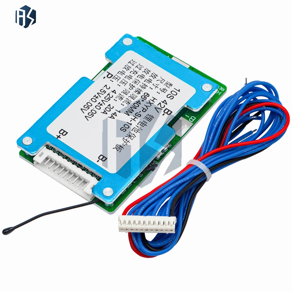 10S 42V Lithium Battery BMS Board (15A): Built-in Balance & Temperature Control for Polymer/18650 Cells Zpaxo