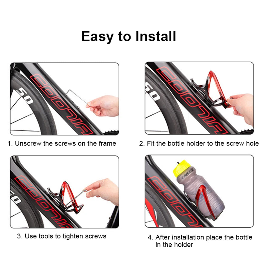 Toptrek Bicycle Bottle Cages MTB Road Bicycle Water Bottle Holder Colorful Lightweight Cycling Bottle Bracket Bicycle Accessory Zpaxo