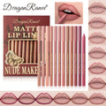 12Pcs/Set Lip Liner Pen Set Waterproof and Sweatproof, Delicate Texture, Non-Smudging, Lip Shaping, Essential for Beginners, Lip Liner Pen Set for Holiday Parties, Valentine's Day Gift Zpaxo Dr7003