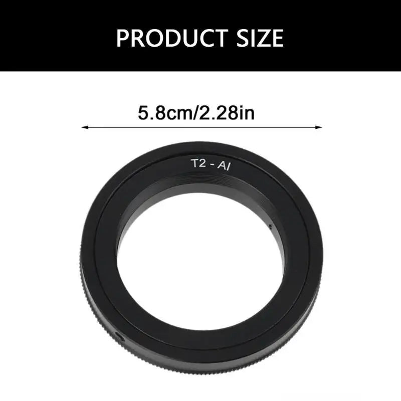 652F 5.8cm Lens Adapter T2 Camera Mount Camera Conversion Adapter Zpaxo