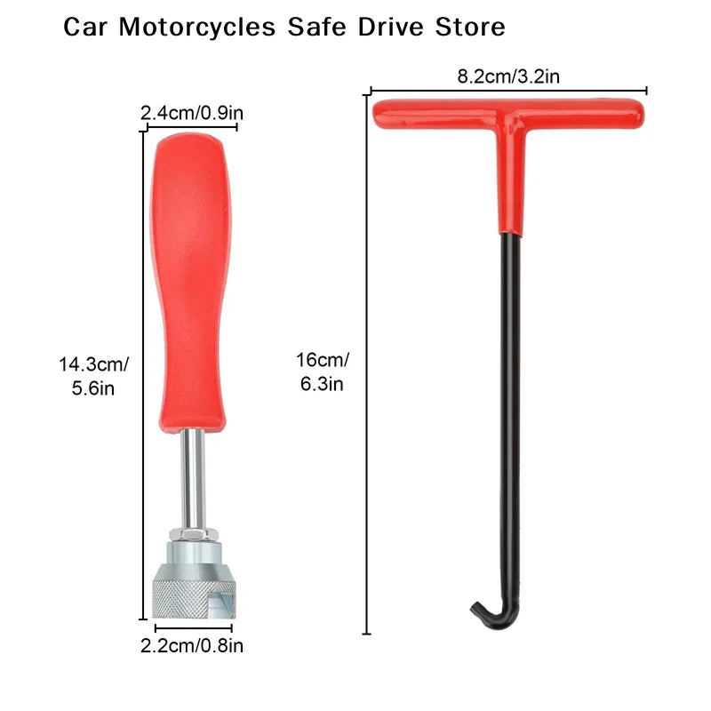 M2Pcs Metal Car Brake Caliper Spring Tool Hook Wrench Precise