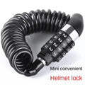 Mini Durable Classic Helmet Lock Chain 4 Digit Password Combination Portable Bike Motorcycle Anti-theft Cable Lock Stitch Motor Zpaxo Black Mini