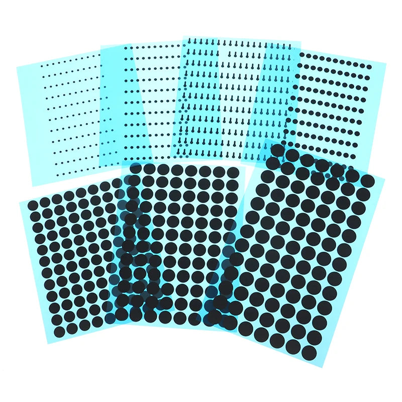 1Sheet Diameter 1 5 2 3 7 8 Black Conductive Rubber Pads Keypad