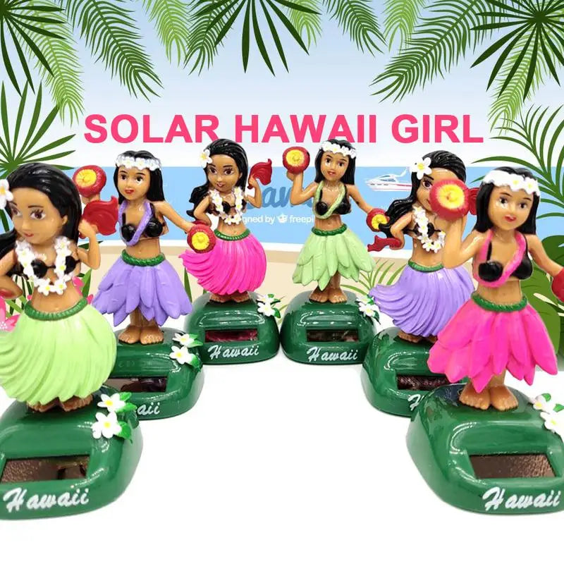Hawaii Girl Dashboard Doll Hawaii Shaking Head Girl Dancer Solar Dancing Figure Ornament For Home Desktop Decoration Zpaxo