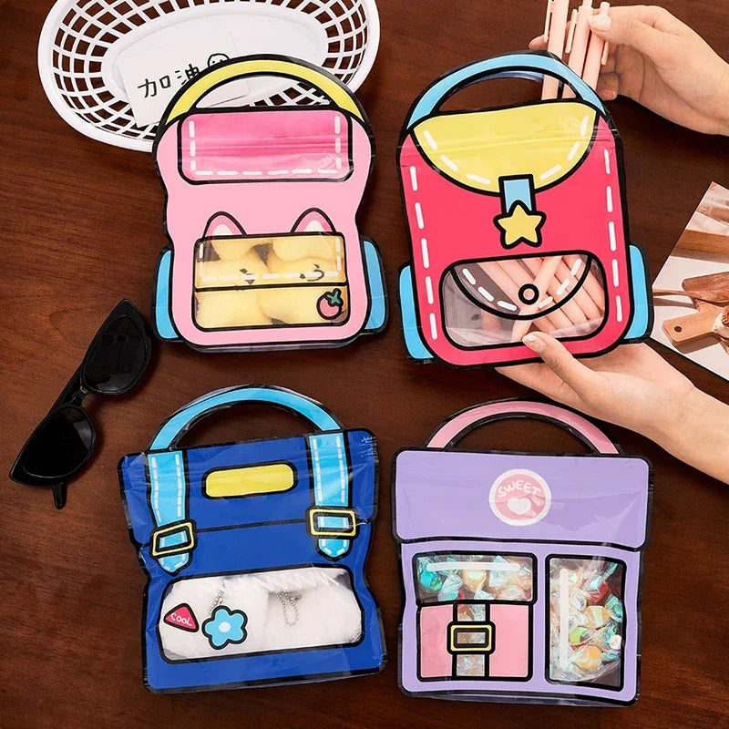 1/10pcs Tote Gift Bags Party Favor Bags For Birthday/Wedding Party Supplies And Candy/Handmade Cookies Storage/Jewelry Packaging Zpaxo