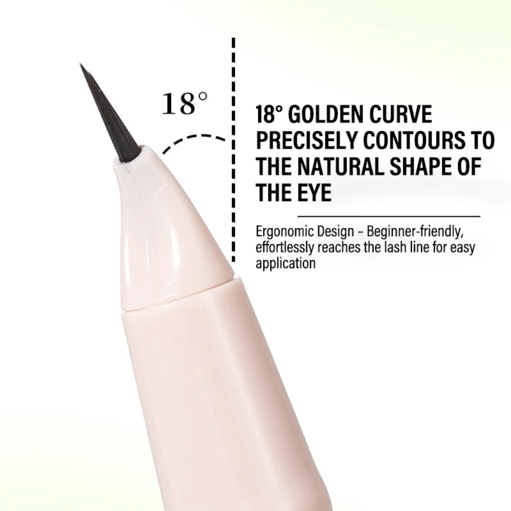 18 Curved Tip Waterproof Eyebrow Pencil Ultra-precise Hair-like Zpaxo