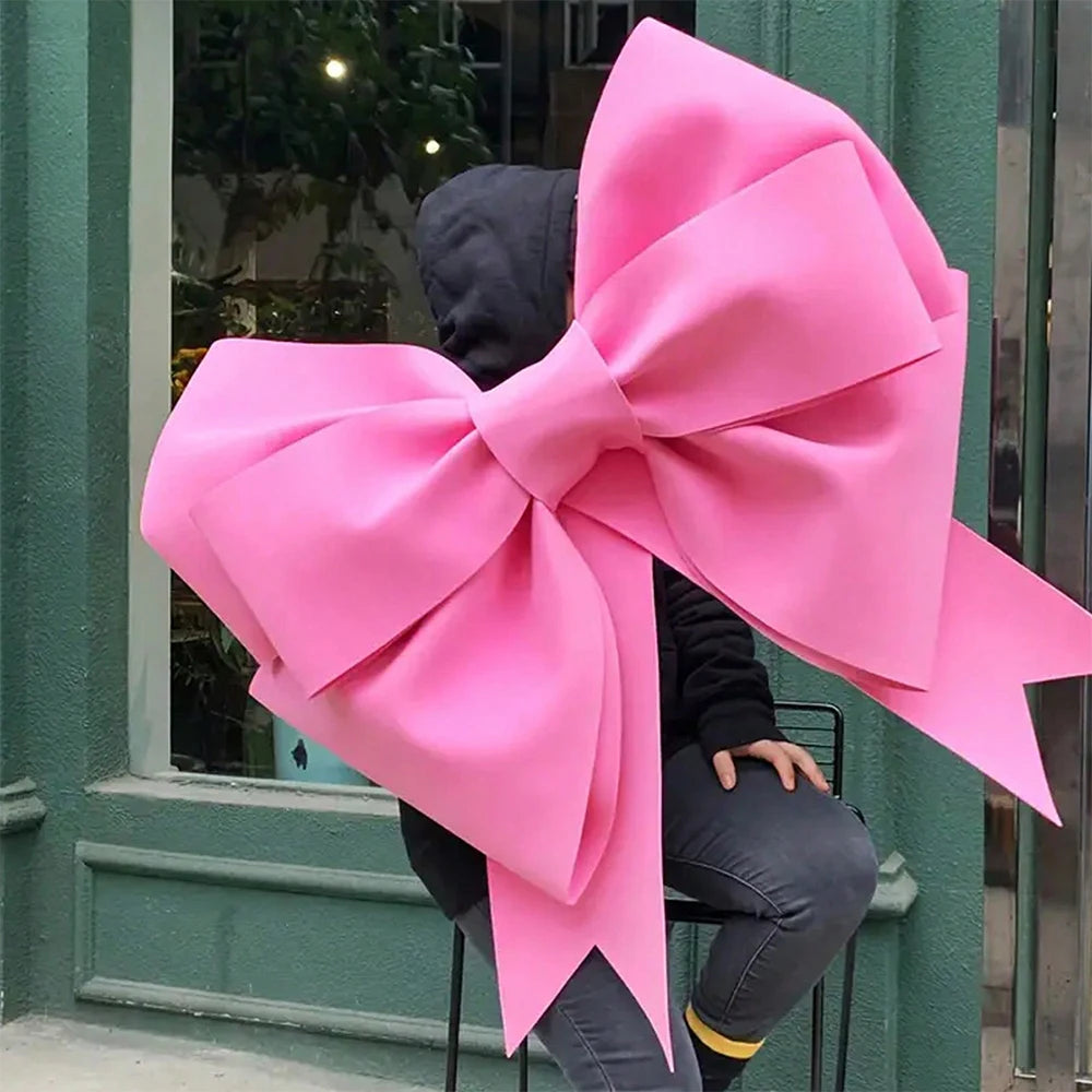Big Bow Pink Red for or Wedding Arch Bridal Shower Party Birthday Christmas Decoration Door Home Decor Bow Knot Zpaxo