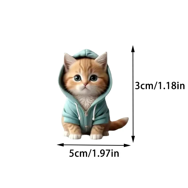 Car Outlet Vent Perfume Clips Cat Acrylic 2D Air Freshener Diffuser
