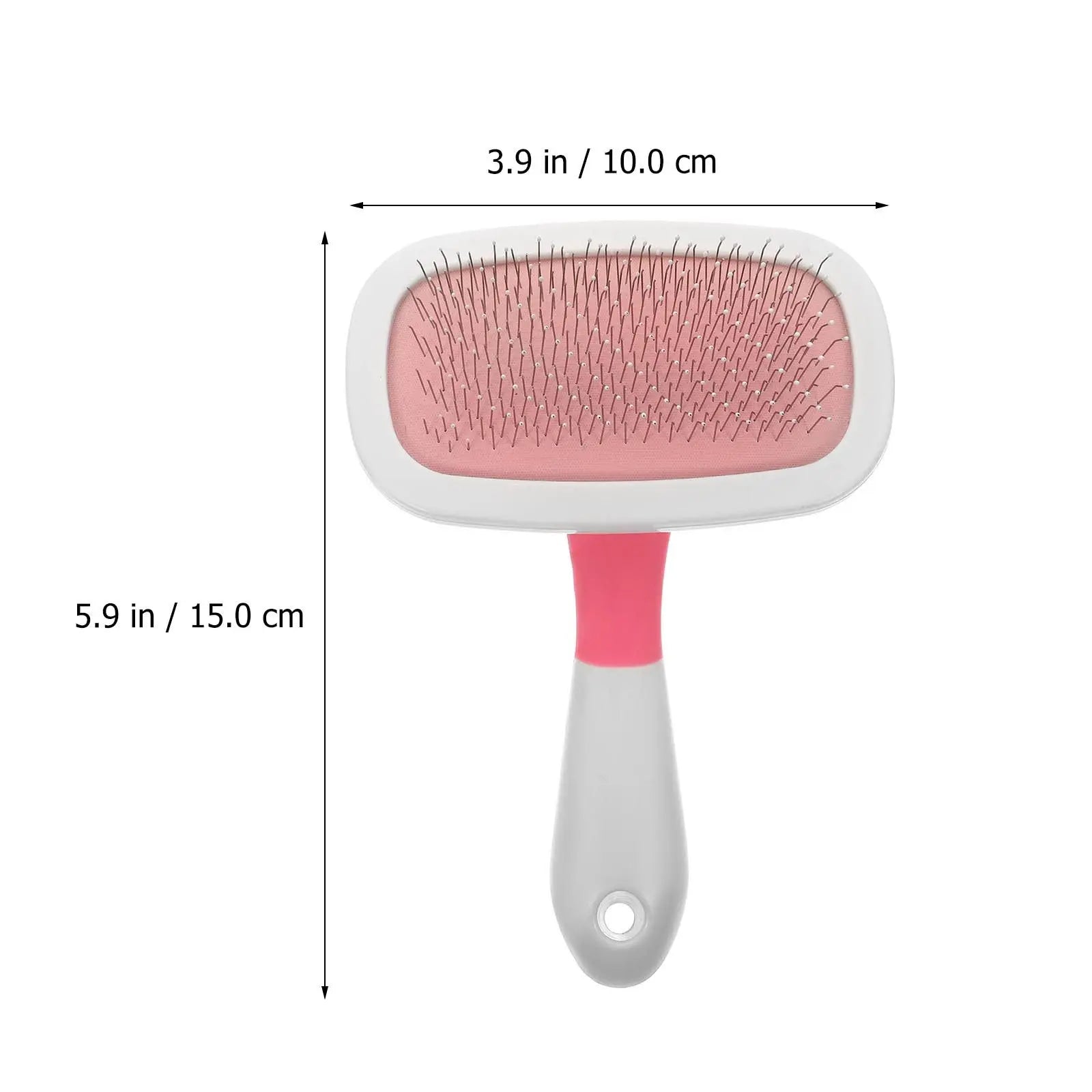 Pet Grooming Comb Ergonomic Design Comfortable Grip Long Use Safe Zpaxo Pink