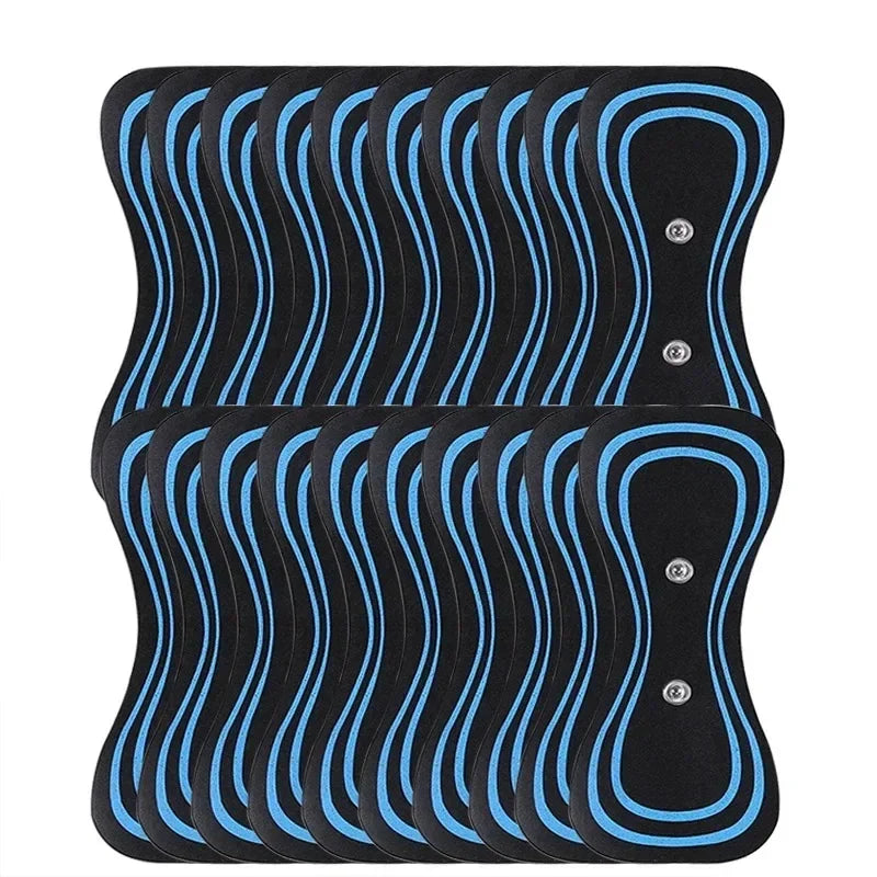 10PCS Portable Mini Electric Neck Back Massager Cervical Massage Patch Stimulator Massage Patch Replacement Patch Zpaxo 6.5x15cm 10pcs