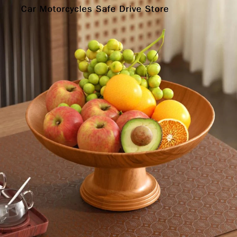CMNordic Retro Simulation Wood Snack Fruit Tray Detachable Plate