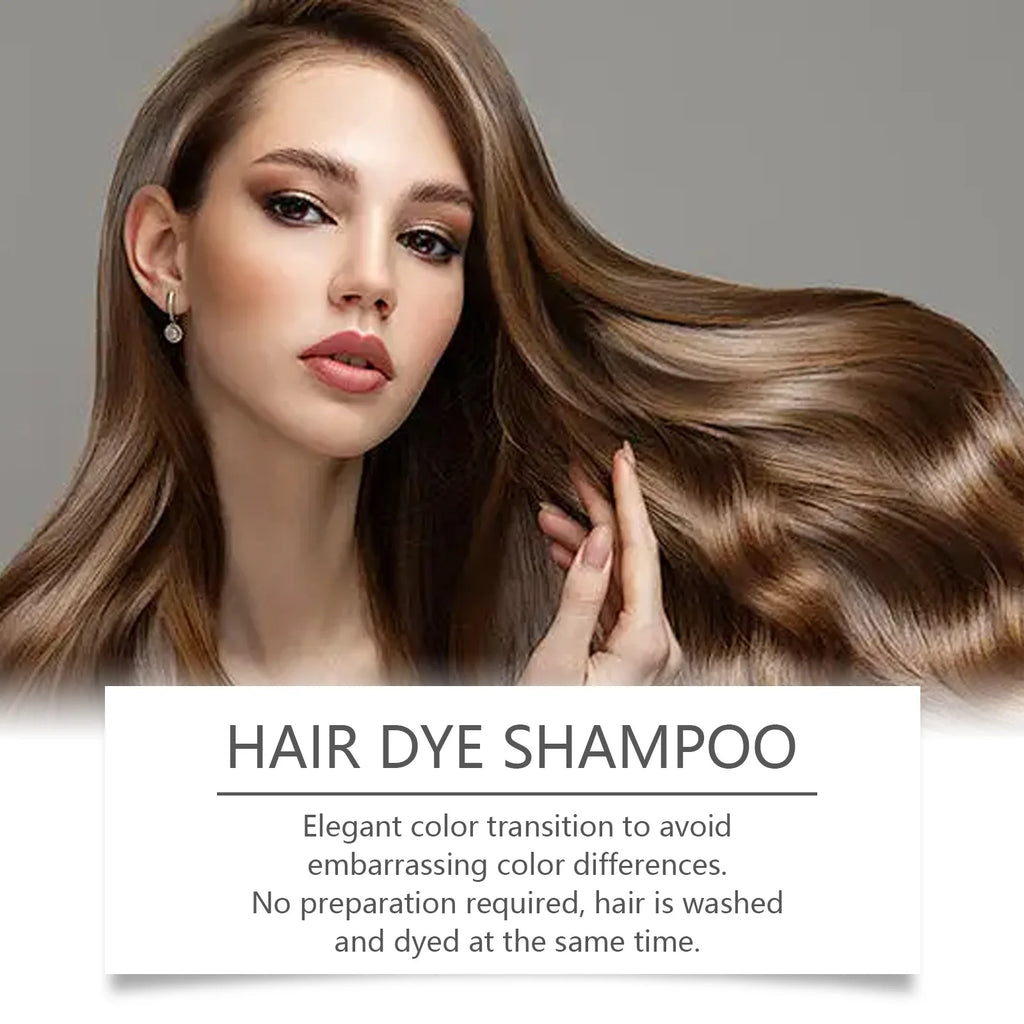 HOEGOA Herbal Hair Dye Shampoo – Red, Purple, Brown, Black Hair Dye Shampoo Zpaxo