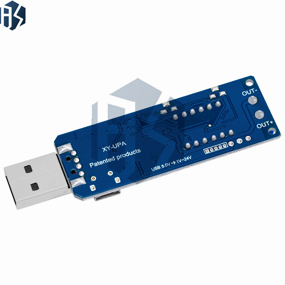 ‌XY-UPA Digital USB Power Supply Module – Programmable Multi-Output Voltage Regulator (5V→3.3V/9V/12V/24V) with OLED Display Zpaxo