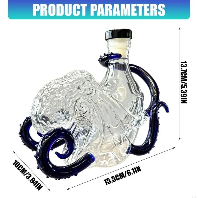 Beautifully Octopuses Glass Jar Display Cosmetics Storage