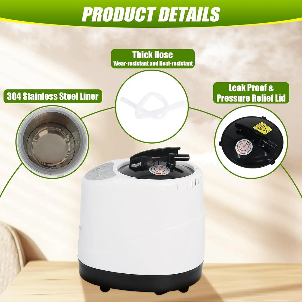 3L Portable Sauna Steam Generator – Home Spa & Remote Sauna Steam Generator Zpaxo