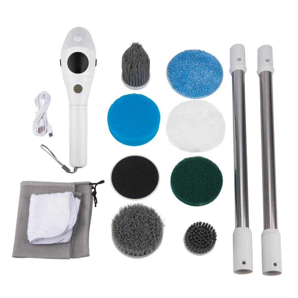 Electric Cleaning Brush 1 Multifunctional Household Wireless Zpaxo White