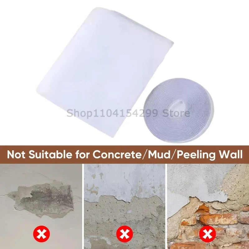 Self Adhesive Fine Mosquito Net Repair Tape Polyester Mosquito Net Window Mosquito Nets with Easy Installation Invisible Mesh Zpaxo