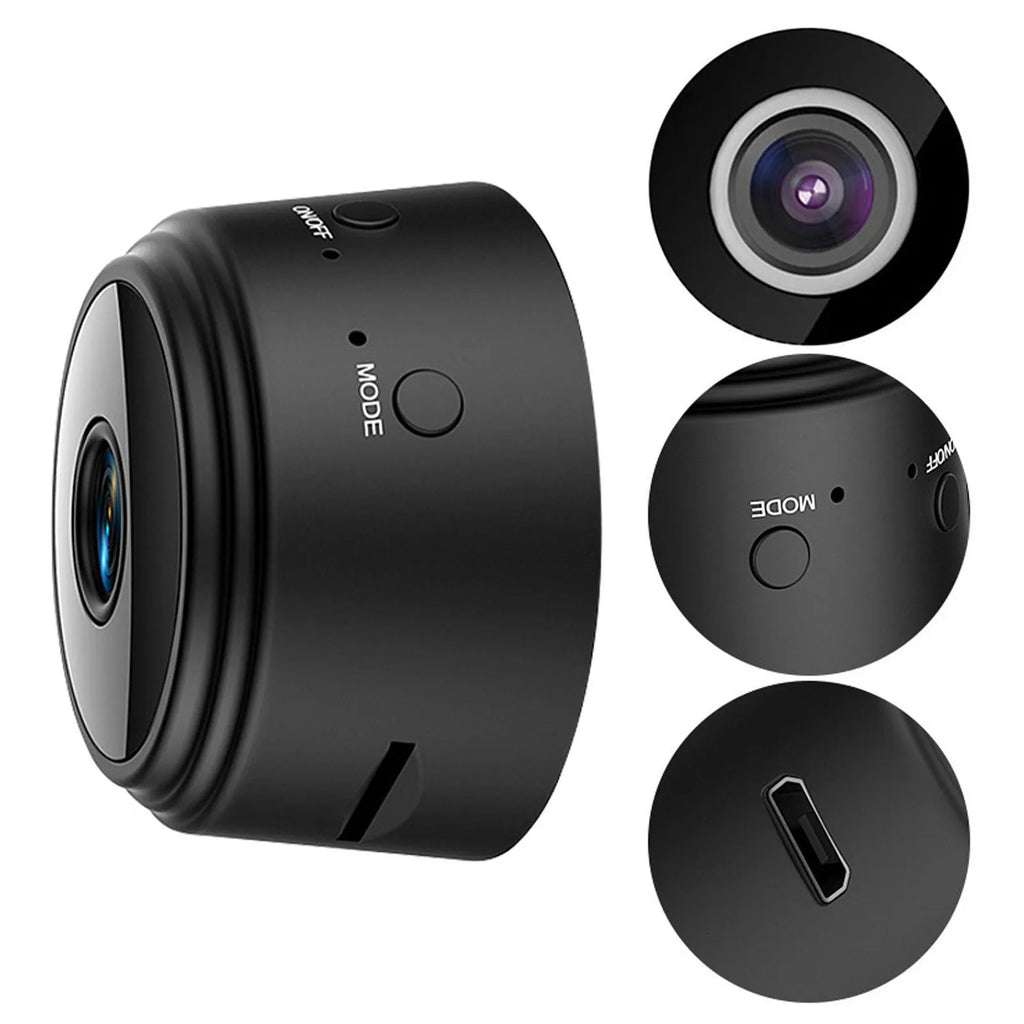 Mini Camera Magnetic Back Cover 1080P HD Wireless Home Office