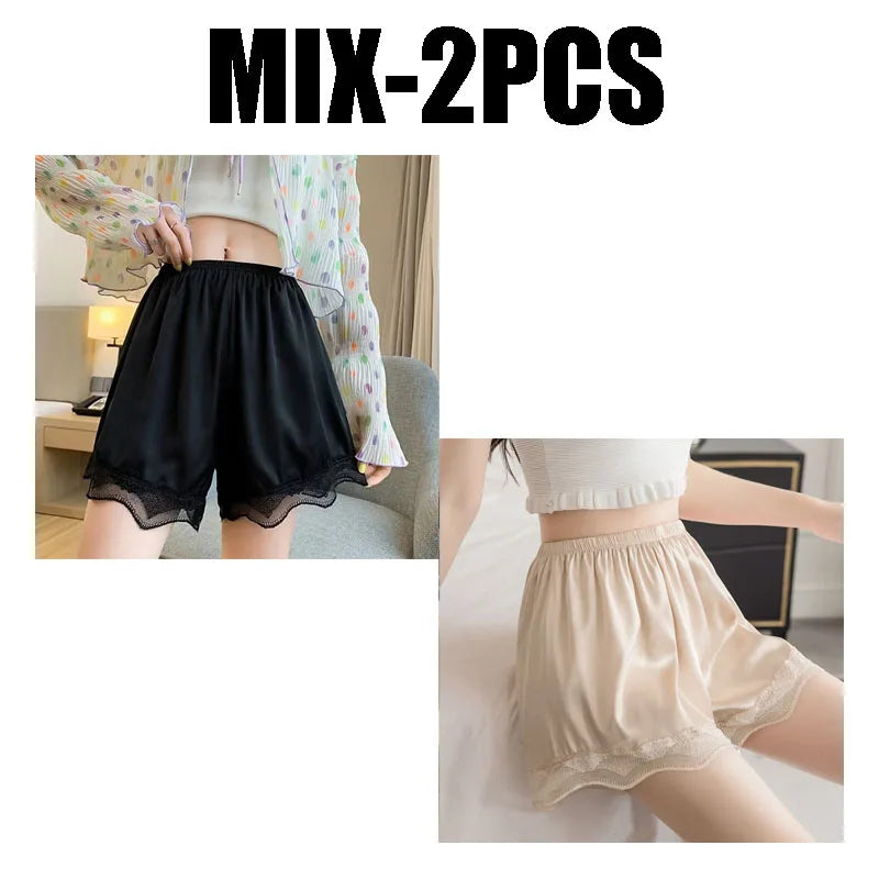 Women's Trim Anti-exposure Shorts Non-rolling Ultra-thin Summer Sleep