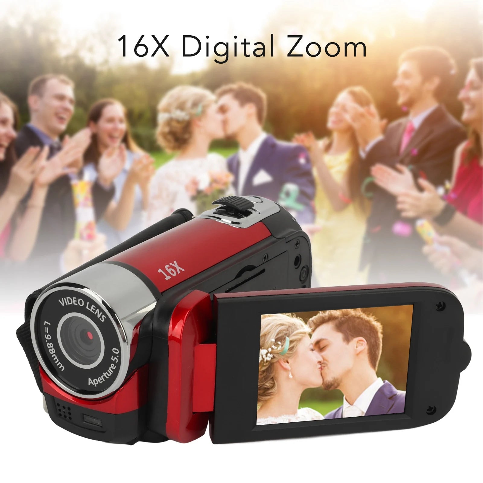 16MP Digital Camera Video Recorder USB Port Connection 1080P