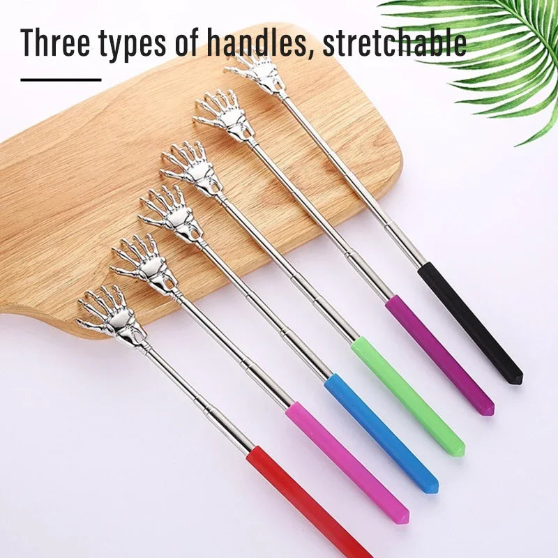 1 Massager Back Stainless Steel Scratcher Ghost Hand Telescopic