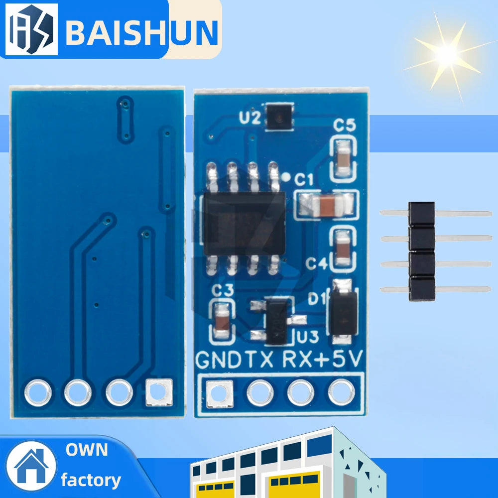 SHT40 Temperature Humidity Sensor TTL Serial MCU Acquisition Module Zpaxo SHT40 1pc
