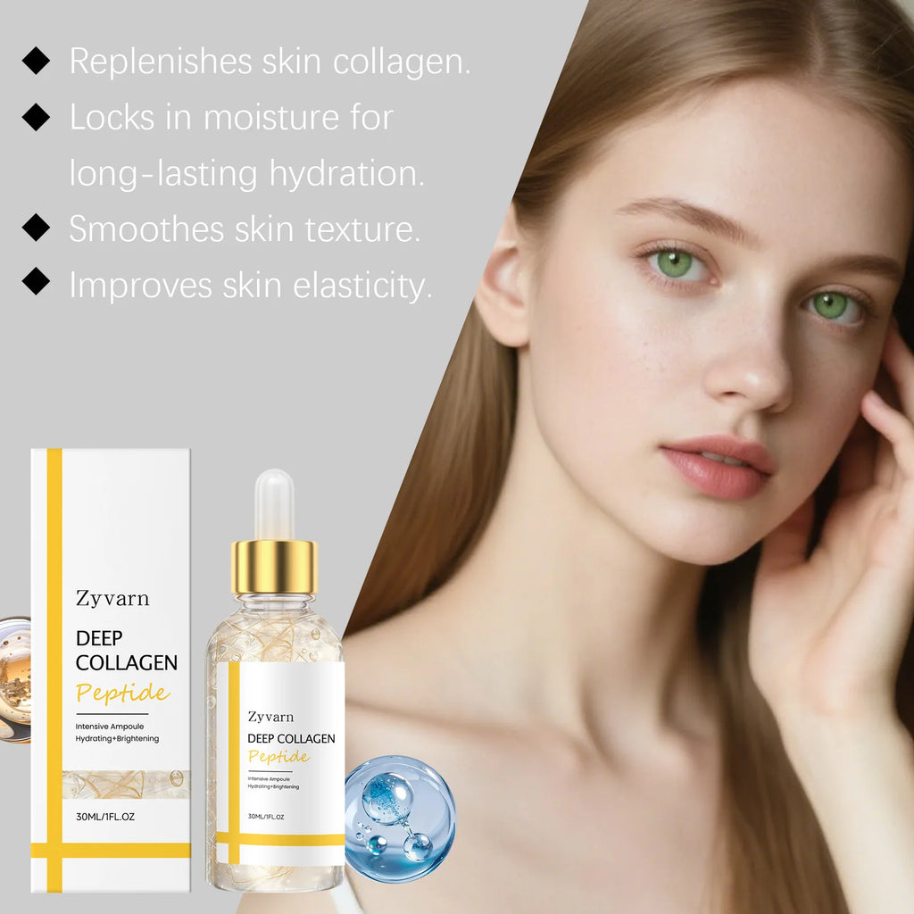 ZYVARN Silk Peptide Collagen Lifting Anti-Wrinkle Face Serum Anti-Aging Face Serum Zpaxo