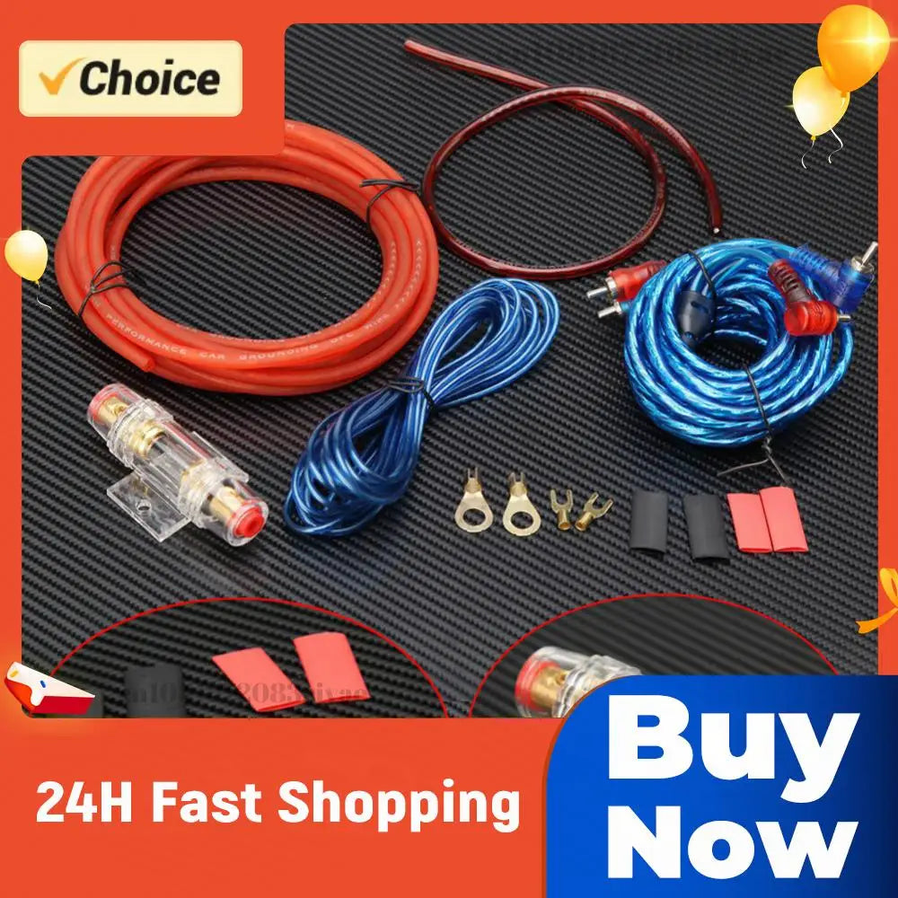 1500W Car Power Amplifier Wiring 60 AMP Fuse Holder Subwoofer Cable