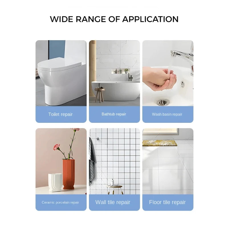 Tile Repair Agent Paste Ceramic Porcelain Marble Floor Toilet